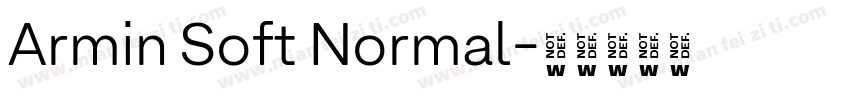 Armin Soft Normal字体转换